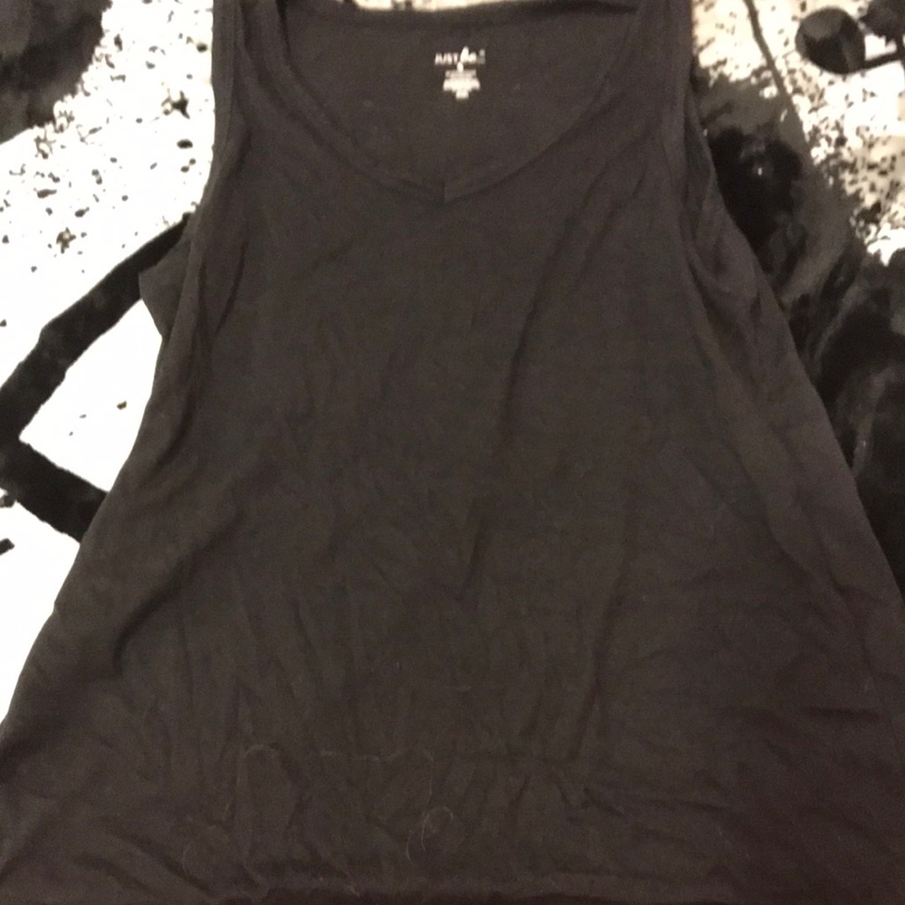 Black tank top